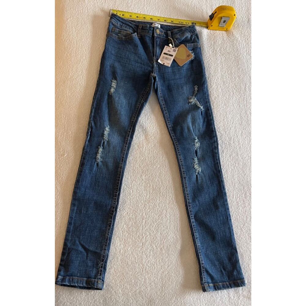 ELV Denim Jeans (Girls) Size 12 Distressed Jeans 24"waist/26"Inseam NWT @ $89.99
